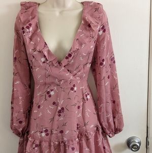 Beautiful pink floral dress